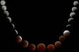 Eclipse of the moon small to large to small Slide #00000-00000