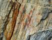 Sunburst Tlingit pictograph on a rock in Misty Fjord CGS14302 Slide #00000-00000