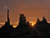 Sunrise over the Totem and Yeibichai rocks in Monument Valley IMG_8519 Slide #00000-00000