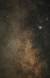 Colorful Milky Way with M20 and M8 Nebulae over eastern Colorado 1CGS3268-1CGS3275 Slide #00000-00000