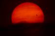 Venus in silhouette just before sundown as it transits the face of the sun _MG_4636 Slide #00000-00000